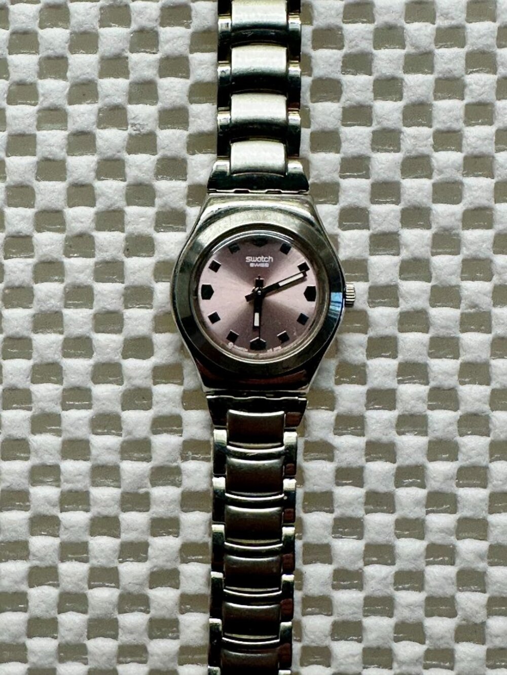 Swatch Watch Iron Lady Copper Curl YSF1000 Vintage 2003